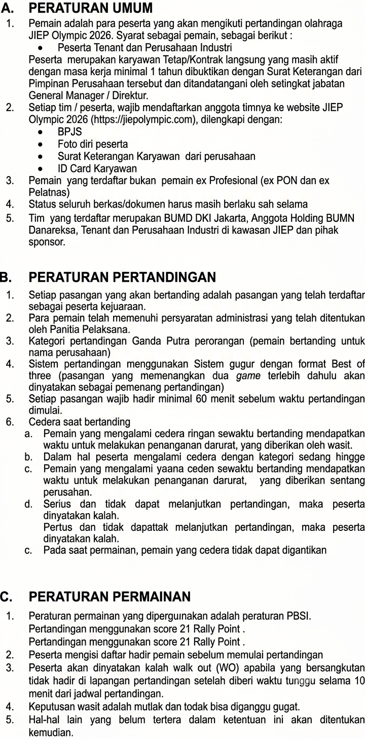 BADMINTON - MEN DOUBLE